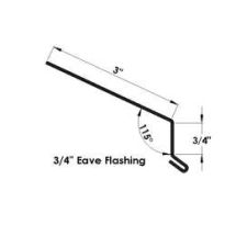 FLASHING EAVE STEEL 10' BRN