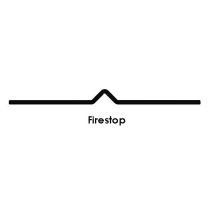 FLASHING GALV FIRESTOP 10"x 10' V-T ROOFING