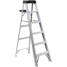 LADDER ALLRIGHT ALUM STEP 6' G1 300LB 0806-06