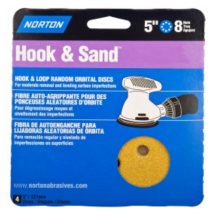 SANDING DISC H&L 4PK 5"8H  80G