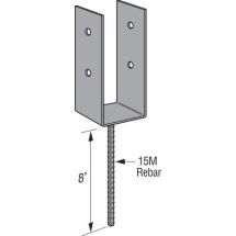 POST BRACKET 4X4 GALV WUB44HDG DRESSED 1-PIN