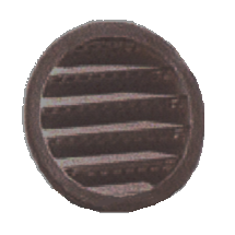 VENT PLAST ROUND BLK 1" VP110BL