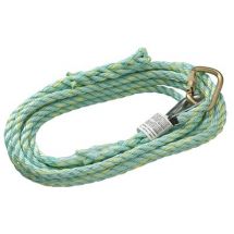 FALL PROTECTION LIFELINE 25' ROPE W/CARRABINER