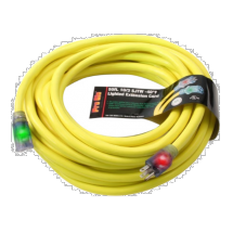 CORD EXTENSION PRO GLO 10/3 x 50'/15m YEL SGL